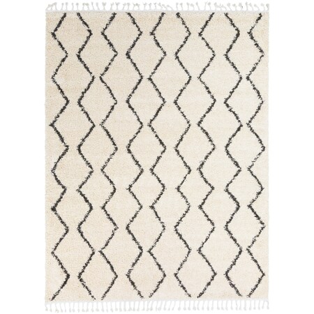 Livabliss Berber Shag BBE-2303 Area Rug , With Fringe BBE2303-710103